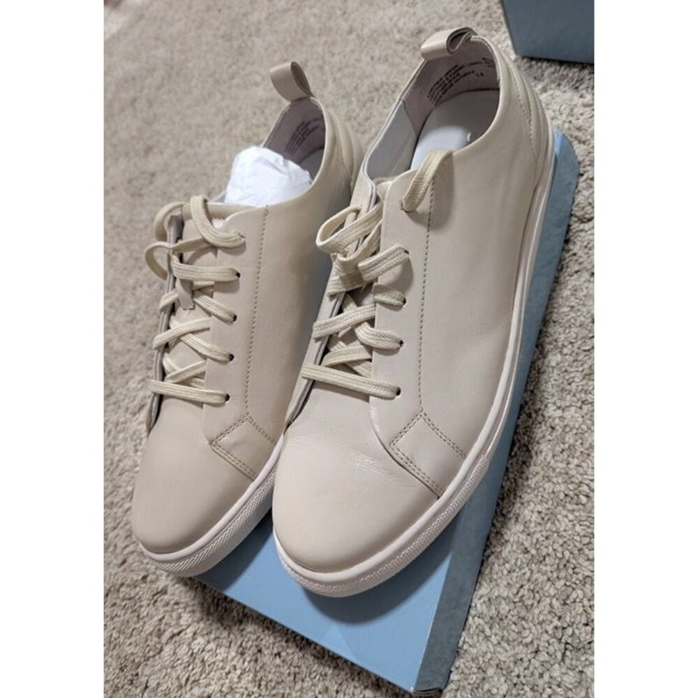 BNIB Seychelles Renew Sneaker in Off White Leather, size 14 Women's/Men's sz 12